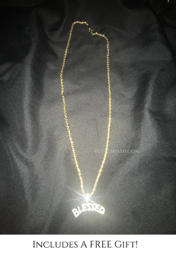 Iced Out BLESSED Chain GOLD