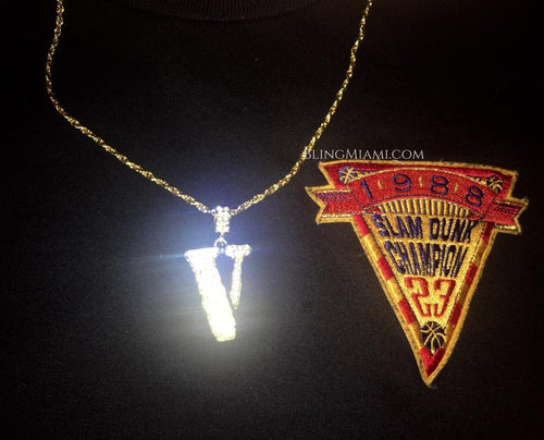 Vlone Pendant Chain Gold